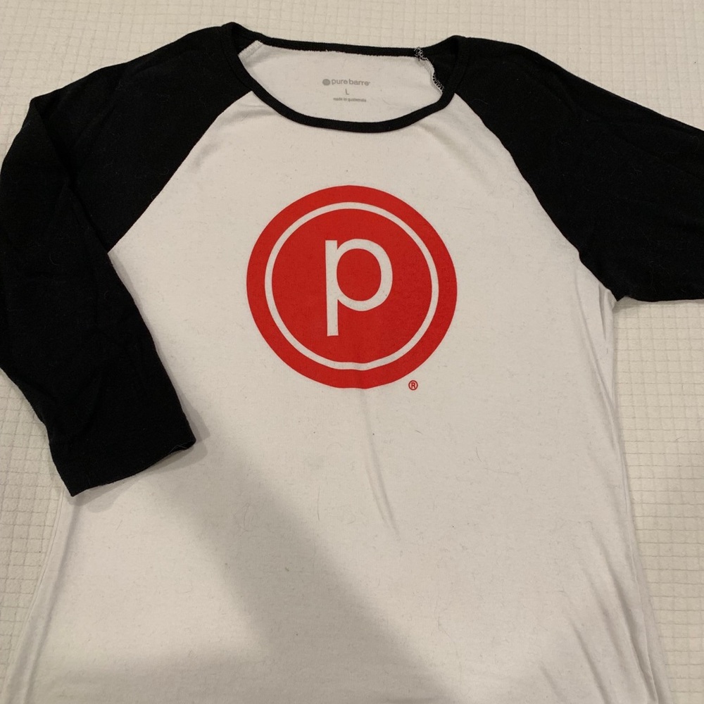 Pure Barre 3/4 sleeve logo shirt